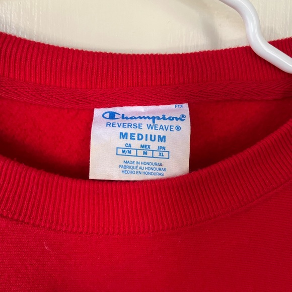 Red Champion Reverse Weave Crewneck - Picture 3 of 3